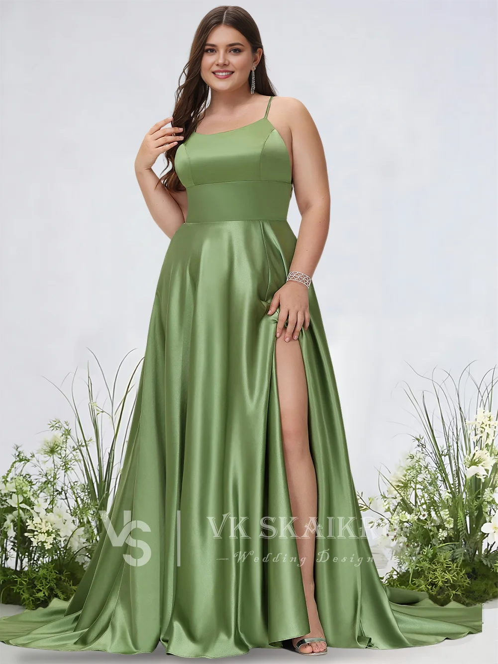 A Basil Prom Dresse… - image