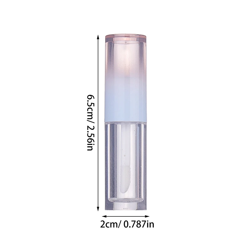 Lip Glaze Bottle Gradient Pink Blue Empty Lipstick Gloss Tube Refillable Bottle Liquid Container Bottle Lipgloss Sample Bottle