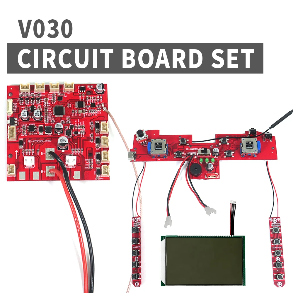 Flytec-Juego de placa de circuito de repuesto Original oficial V030/V080, juego de placa de transmisión receptora para barco de cebo de pesca GPS de 12V