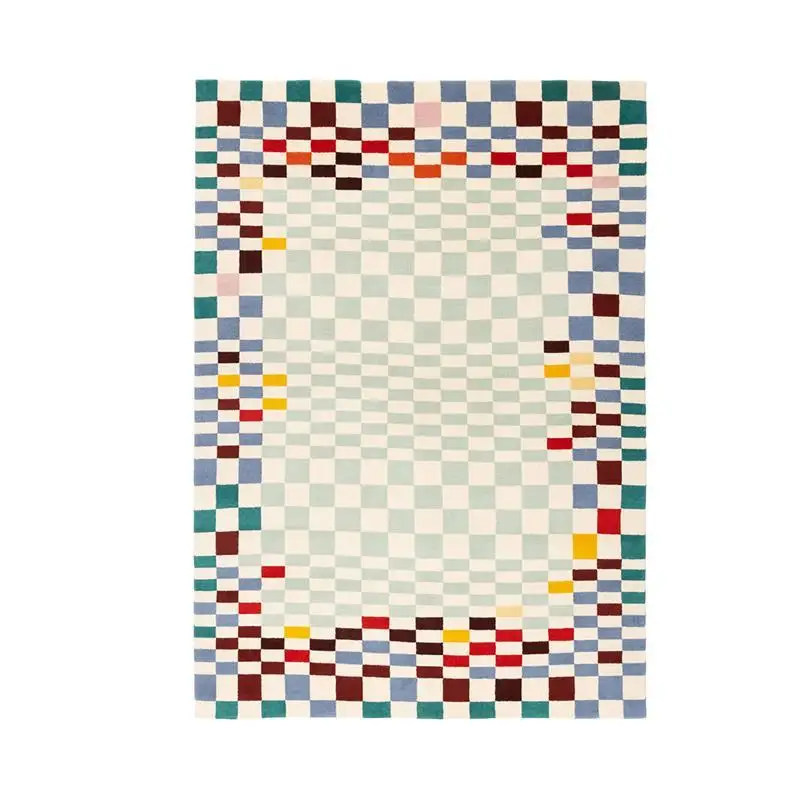 

Hand contrasting color, wool carpet living room bedroom model room studio home