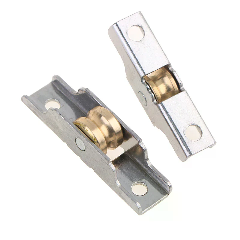 1 قطعة بكرة نافذة من الفولاذ المقاوم للصدأ الزجاج العلوي والأسفل البكرات عجلة انزلاق الباب الأسطوانة عداء كتم عجلة المسار بكرة الأثاث #6