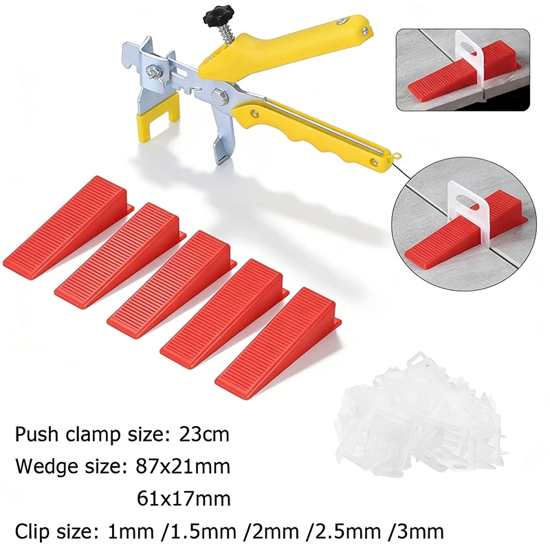 

1/1,5/2/2,5/3 мм система выравнивания настенной напольной плитки, зажимы, керамический выравниватель, проставки, плоскогубцы, комплект для укладки плитки, строительные инструменты