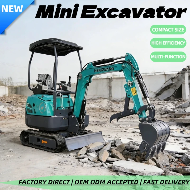 

Мини-экскаватор 1,3 тонны с сертификатами EPA и CE, многофункциональный, для фермерских хозяйств, садов, строительства и бытового использования