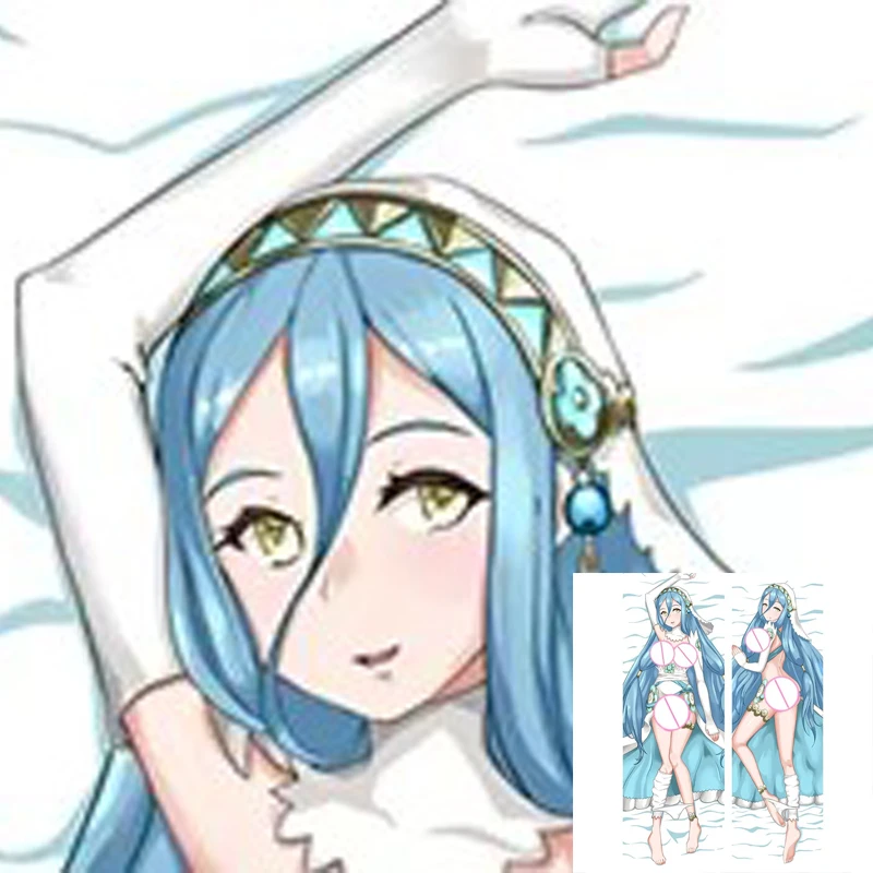 

Dakimakura Anime Pillow Cover Aqua Double Sided Print 2Way Cushion Bedding Festival Gifts