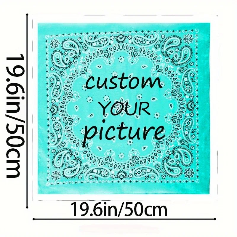 Custom Silk Scarf Personalized Scarf for Women Luxury Photo Name Pattern Birthday Gift Wedding Anniversary Gift Multiple Sizes