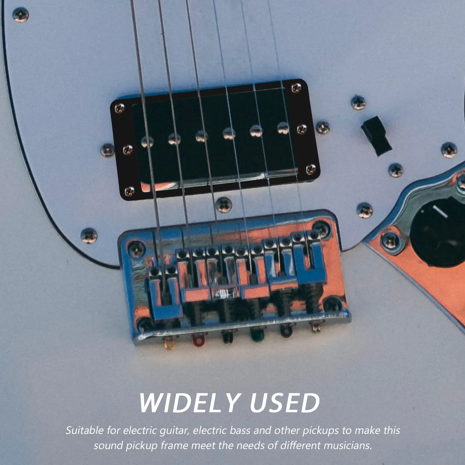 

2 Pcs Component Pickup Frame Frames Guitar Mounting Screw for Plastic Double Pickups