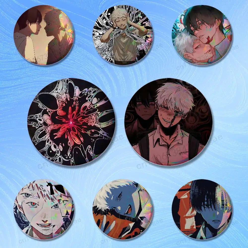 

H-Hikaru D-Died Y-YoshiKaru Badges 25 32 44 58 75 mm Brooch Fashion Jewelry Decor Clothes Hat Accessories Badge Lover Gifts