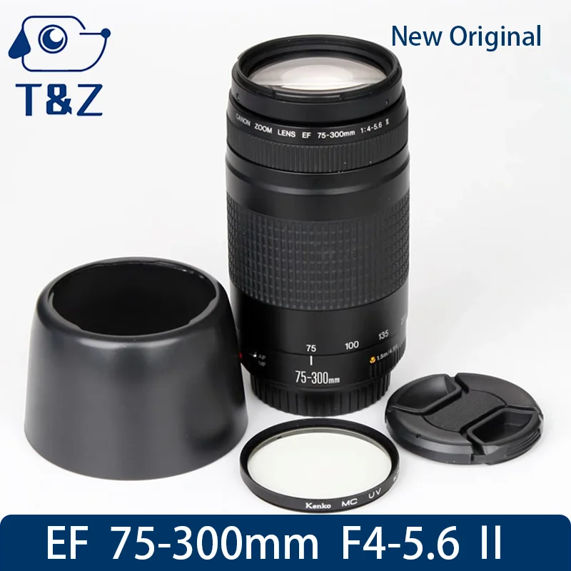 98% New Original I  II  III Generation EF 75-300mm F4-5.6 Lens For Canon EF-Mount DSLR Camera 75 300mm 4-5.6 Telephoto Zoom Lens