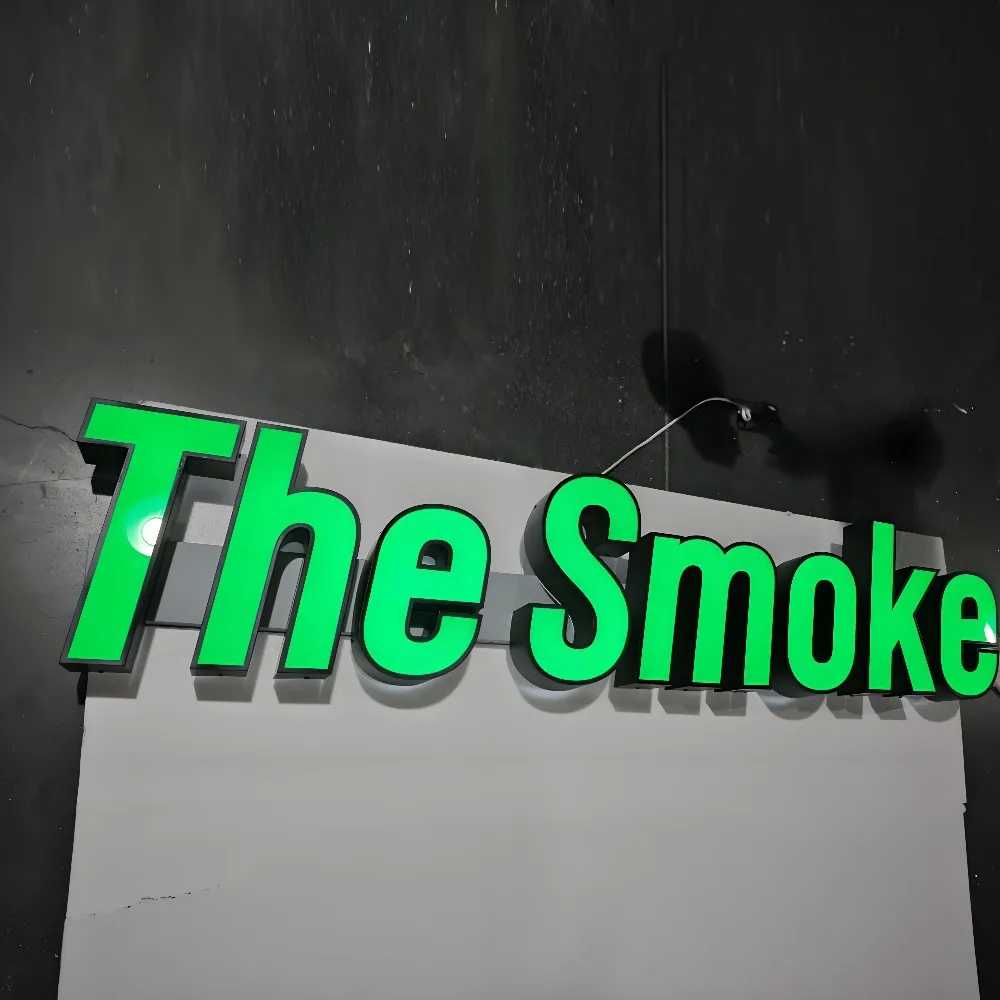 Custom Logo 3D Channel Letter Signs Advertising Signboard LED Acrylic  Business Vape Shop Sign