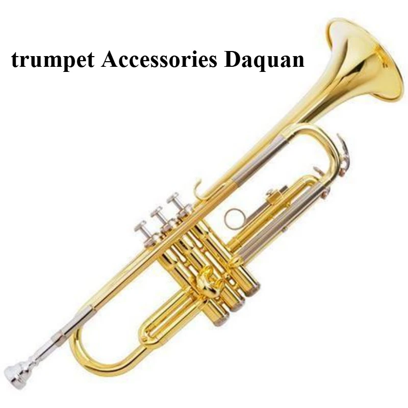 

Trumpet, musical instrument accessories, cornet, drain valve, screw, spring, hair sticker, button piece, link rod, mat.