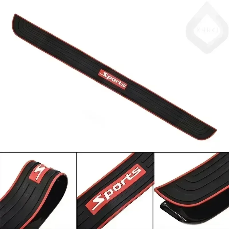 Für 1set Universal Auto Stamm Hinten Stoßstange Schutz Streifen Gummi Tür-Schwellen Platte Schutz Leisten Pad Trim Abdeckung 104x9cm Auto – Detail 3