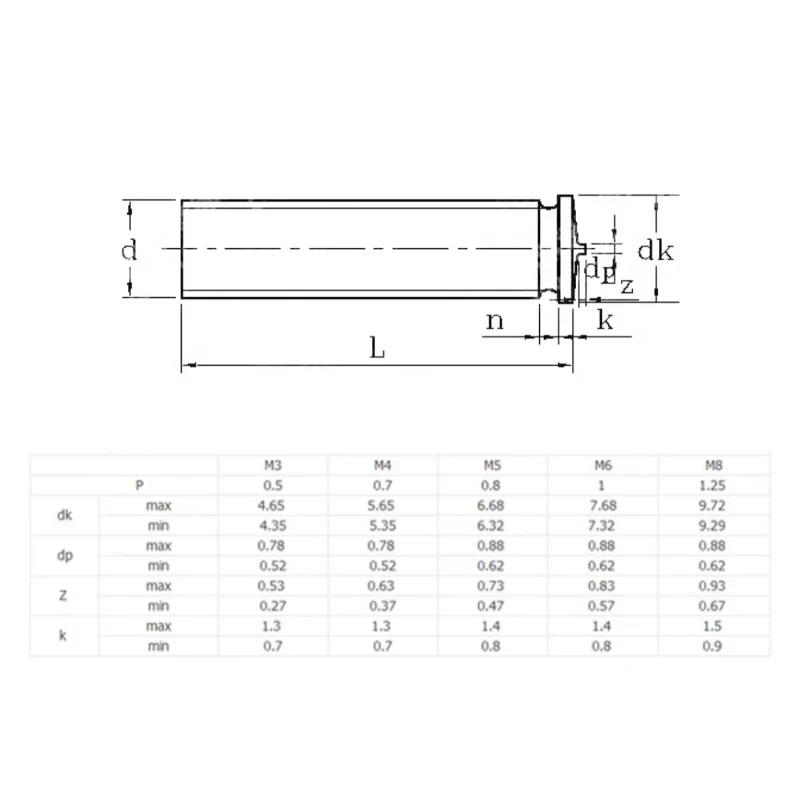 SUS316 Stainless Steel Weld Studs M4 M5 M6 M8 Spot Welding Screws For Sheet Metal Industrial Welding Fasteners