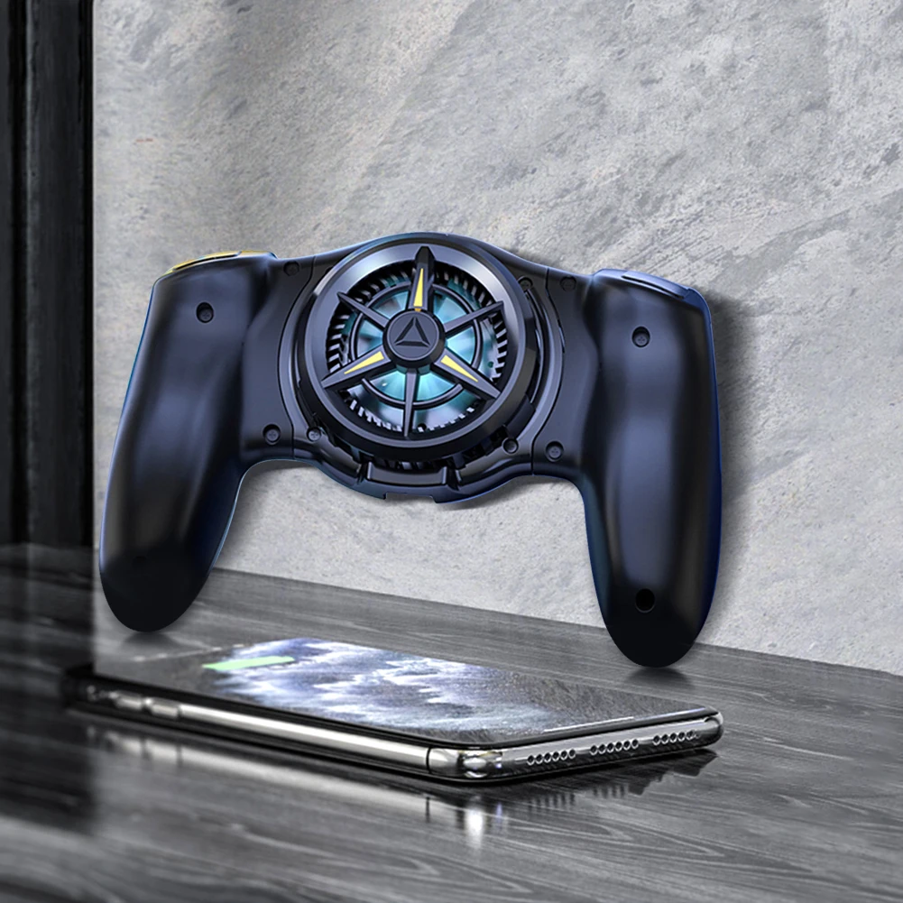 Mobile Phone Game Controller with Cooling Fan for iPhone and Android Stretching Gamepad Up to 174mm