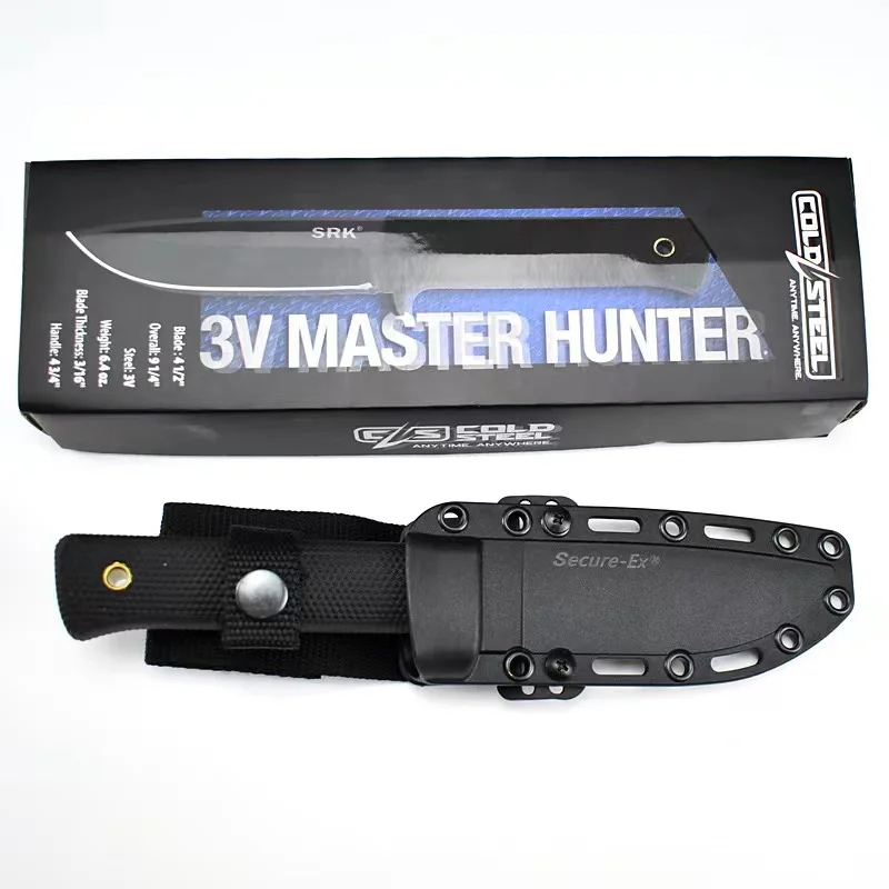 Camping straight knife multi-function portable knife sharp high hardness knife