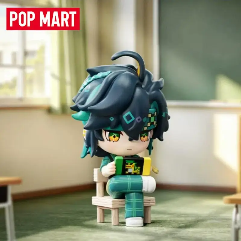 POPMART Genshin Impact Academy's Light Shadow Poetry Series Trendy Blind Box Toys Mystery Box Guess Bag Action Figure Surprise