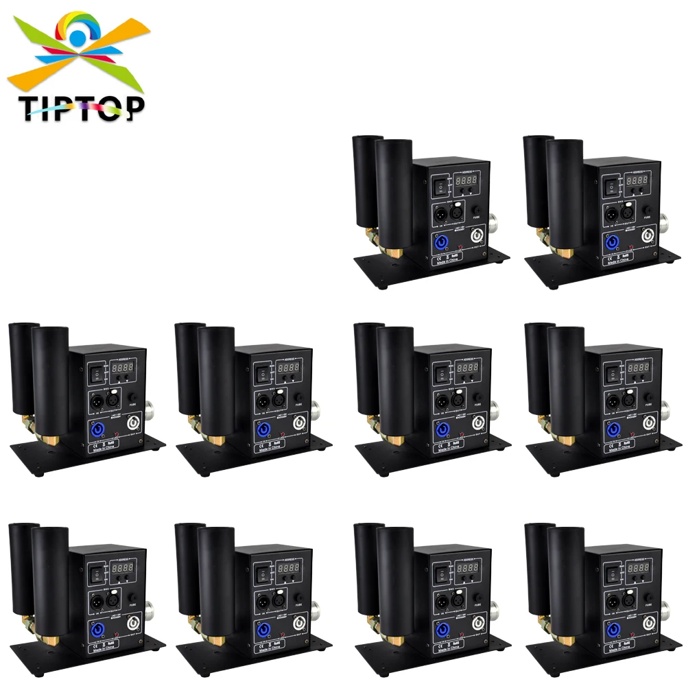 

TIPTOP DJ Shot 200W Professional CO2 Confetti Launcher DMX512 Control for Concert Party Special Event Dual Jet Pipe 3PIN 5PIN