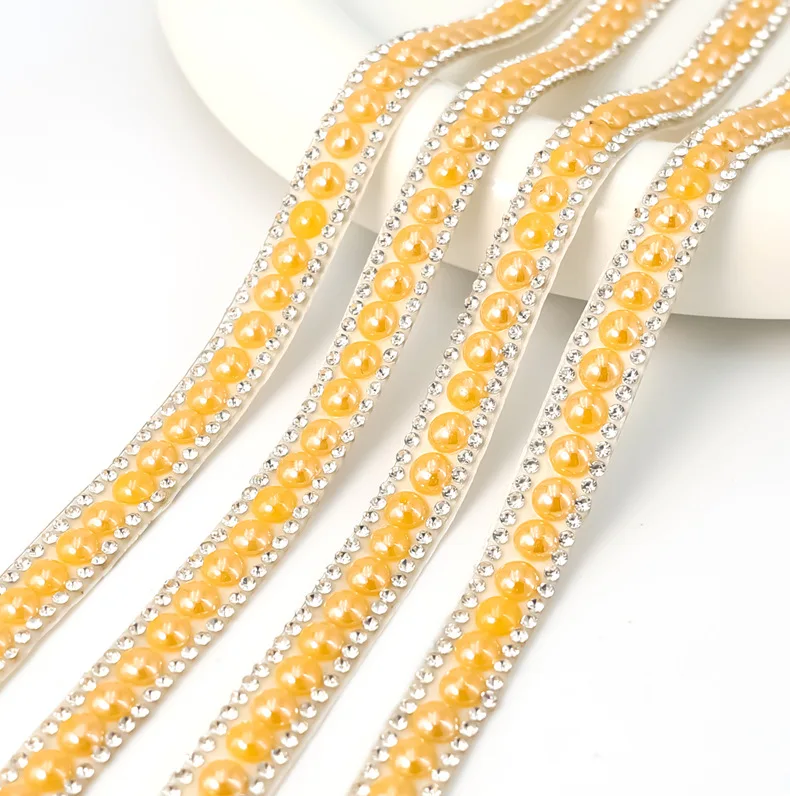 10 Yards Strassbänder, selbstklebend, glitzernd, Kristall, Diamant, DIY, Kunst, Auto, Hochzeit, Party, Festlichkeit, Geschenk, Dekoration, Perlenrolle – Detail 9