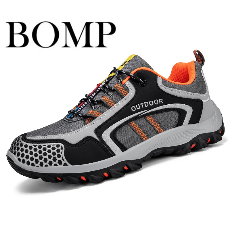 

New Trend Grey Trekking Shoes Men Breathable Non-slip Hiking Shoes For Men Design Outdoor Men's Walking Shoes Large Size 47