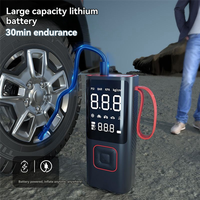 Portable Electric Air Pump Tire Air Pump For Car Bike Moto Multipurpose Wireless 150 PSI Air Pump With Lighting