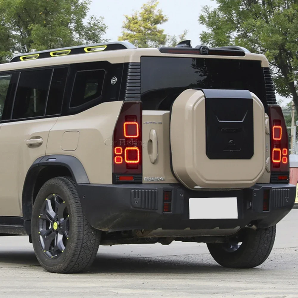Новый! Для Chery Jetour Traveler T2 2023 2024, обновленная модификация задних фонарей Defender, задний фонарь, светодиодный стоп-сигнал, поворотник