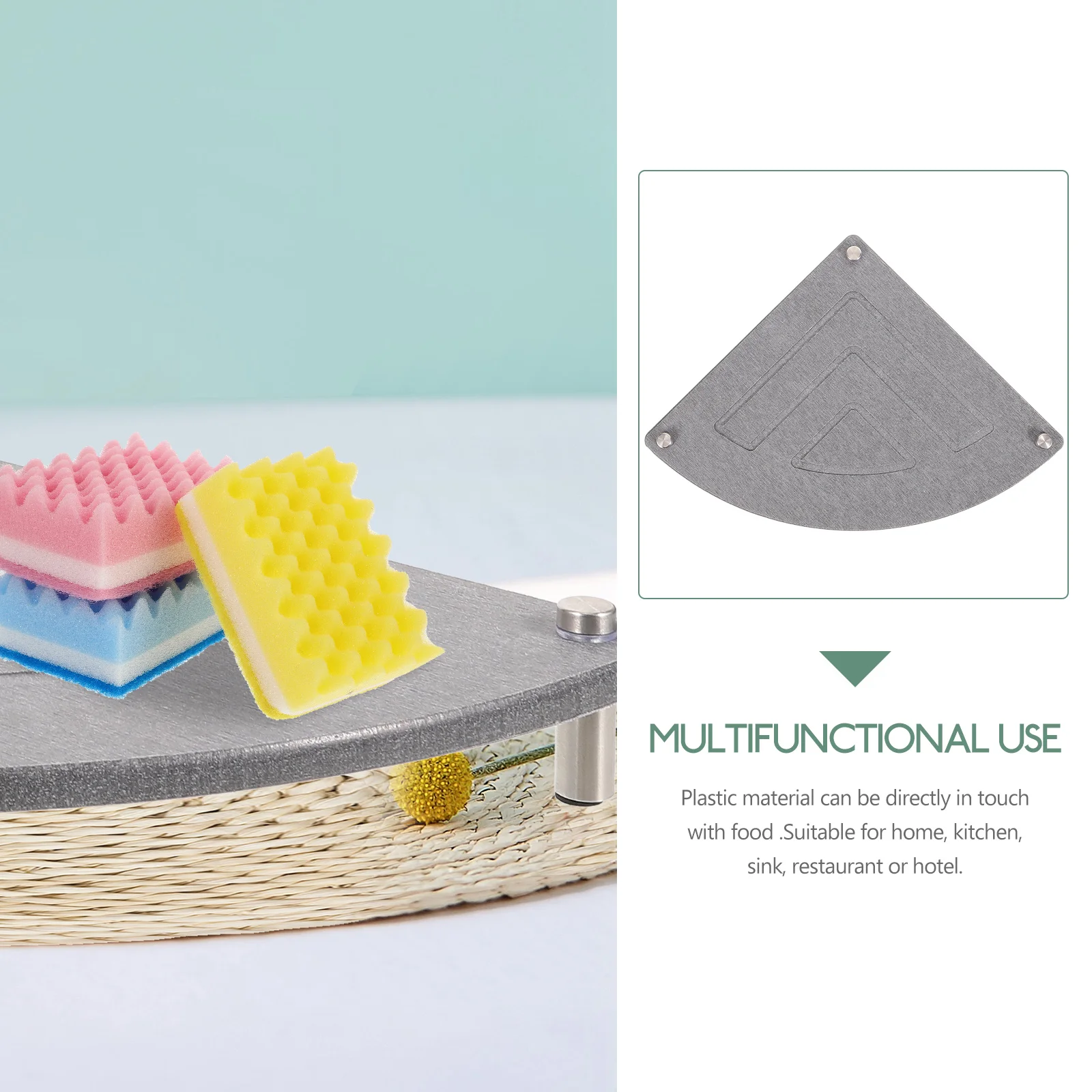 Diatomaceous Earth Corner Sink Rack over Shelf The Kitchen Sponge Holder Drying Clothes