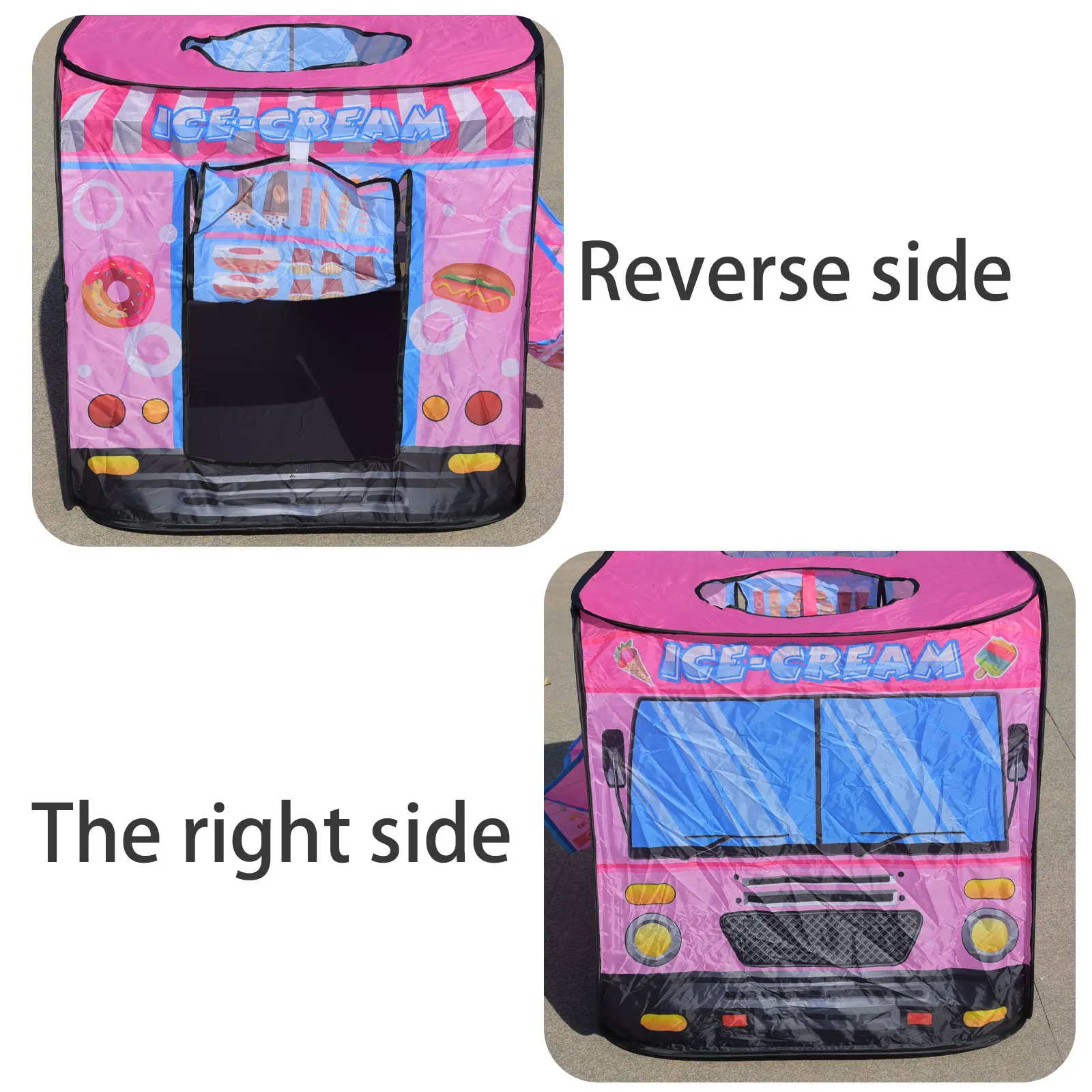 Gelato per interni per bambini, giocattoli per tende per auto, principesse per casette da gioco, ragazzi e ragazze, casetta da gioco, piscina pieghevole con palline oceaniche
