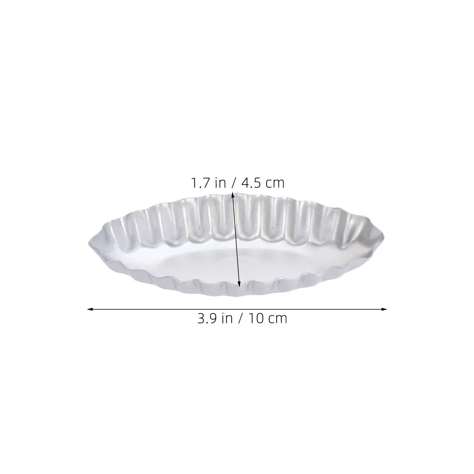 10pcs Aluminum Alloy Oval Tartlet Molds Egg Tart Baking Pan Reusable Metal Boat Shape Muffin Molds Cupcake Tartlet Baking Dishes