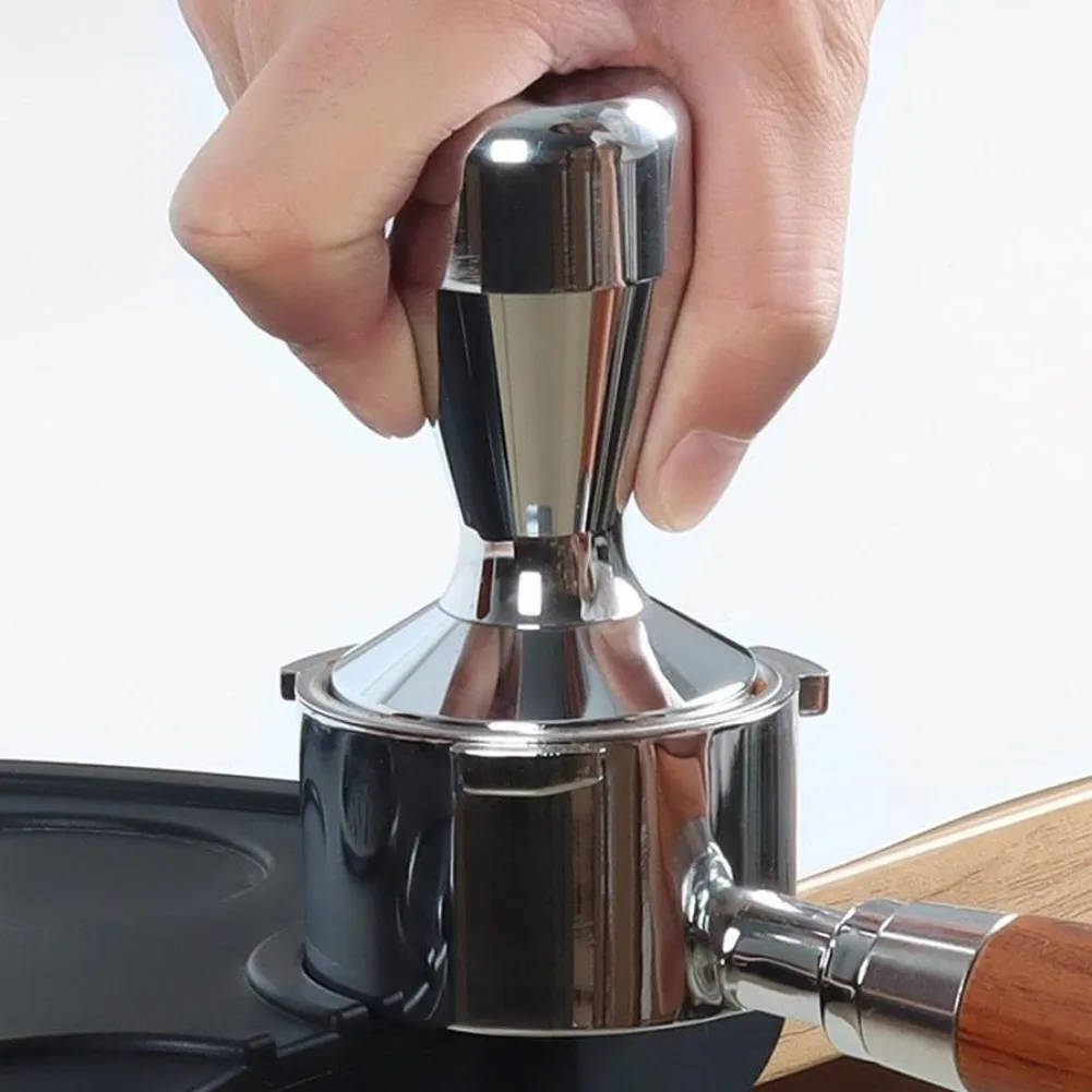 Coffee Tamper 51mm Diameter Featuring 304 Stainless Steel Body and Precision-Flat Base for Professional Results