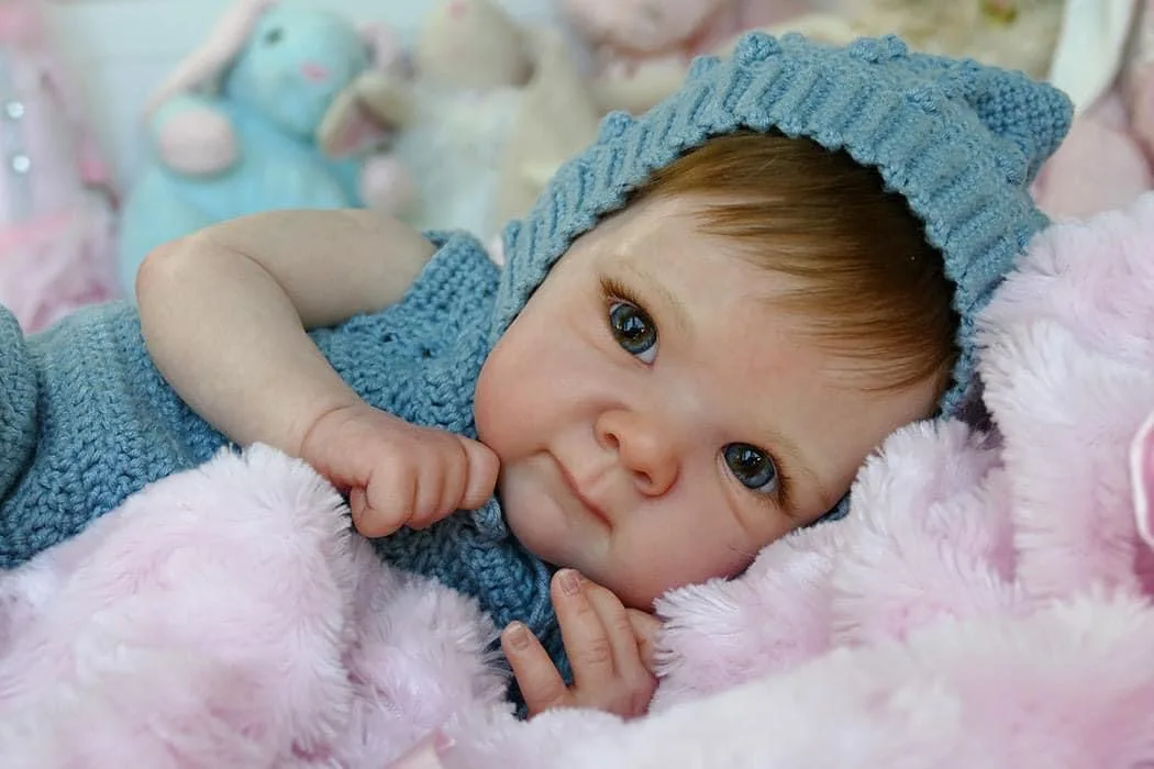 NPK 18inch Lifelike Newborn Baby Full Body Reborn Doll Bettie  Realistic 3D Skin with Visible Veins And Multiple Layers Painting