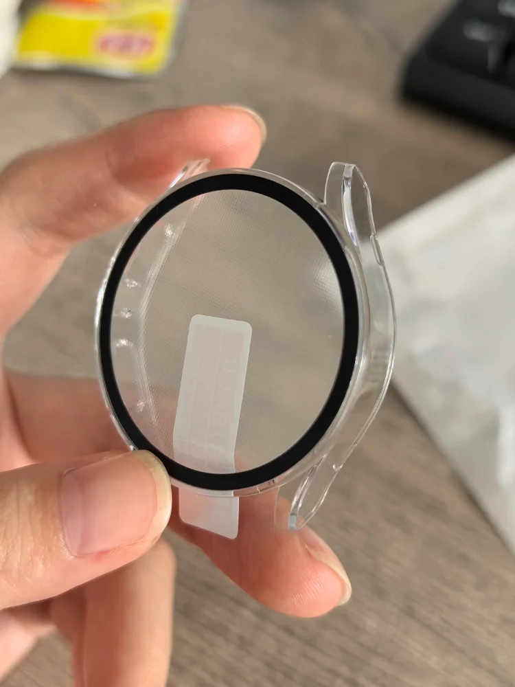 2 Stück Displayschutzhülle für Samsung Galaxy Watch 7 6 5 4 40 mm 44 mm, mattes Hart-PC-Gehäuse, gehärtetes Glas, Schutzhülle, Stoßstange