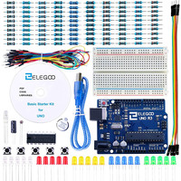 ELEGOO UNO Project Basic Starter Kit with Tutorial and UNO R3 Compatible with Arduino IDE DIY Electronic Kit