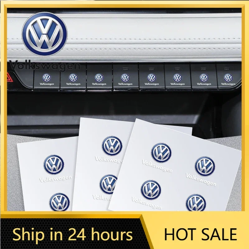 

Новые наклейки-логотипы для интерьера автомобиля Volkswagen (1/2/5/10 шт.) для моделей Touran, Beetle, Golf, Passat (2026 год)