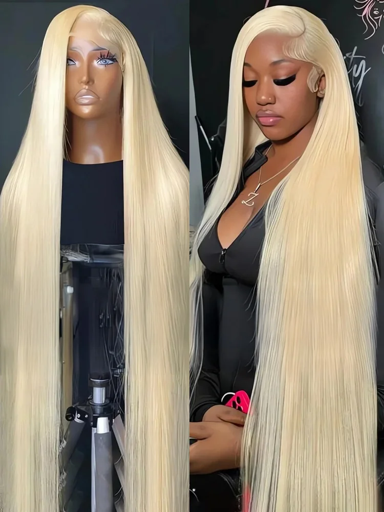 High Density HD 613 Honey Blonde Bone Straight 13x4 Lace Frontal Wig 5x5 Guleless Wig 13x6 Lace Front Wigs Human Hair For Women