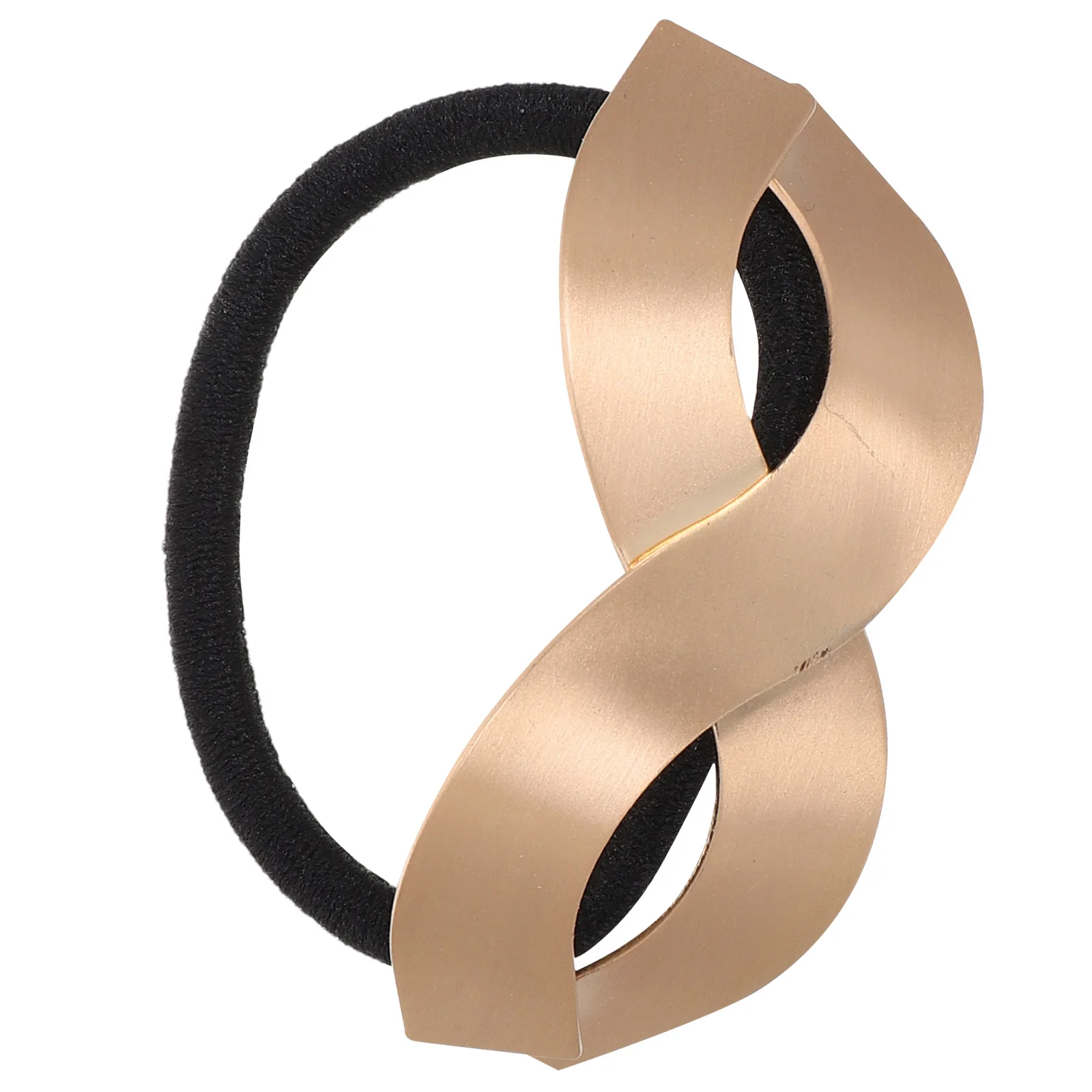 

1Pack High Alloy Hair Tie Golden Durable Accessories For Women Casual Formal Settings Gold Ponytail Holder Metal Hair Ties