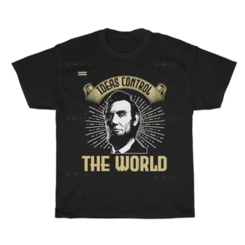 Honest Abe Ideas Control The World T-Shirt à manches courtes avec graphismes de luxe