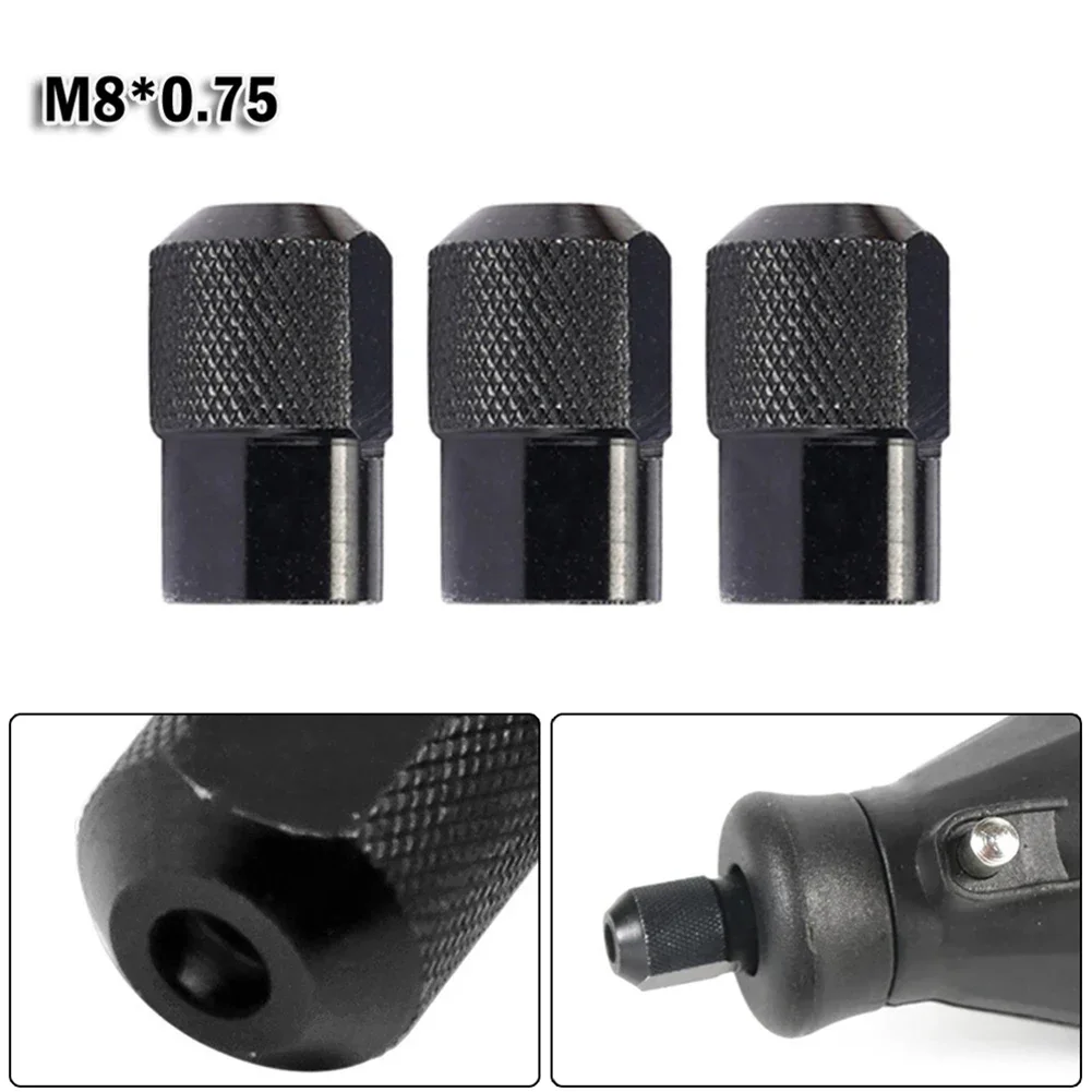 3pcs Mini Drill Chuck M8X0.75mm Chuck Nut For Rotary Tool Drill Bit Chucks Adapter Wrench Power Tools Engraver Accessories