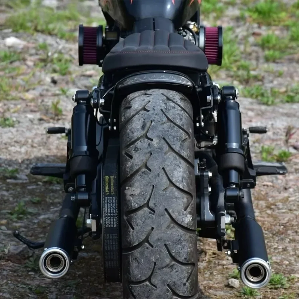 FOR Full Rattlesnake Right Side Dual out Exhaust System for Benda Rock250 Rock300 Deep Low Bass Sound No Cutting Direct Bolt