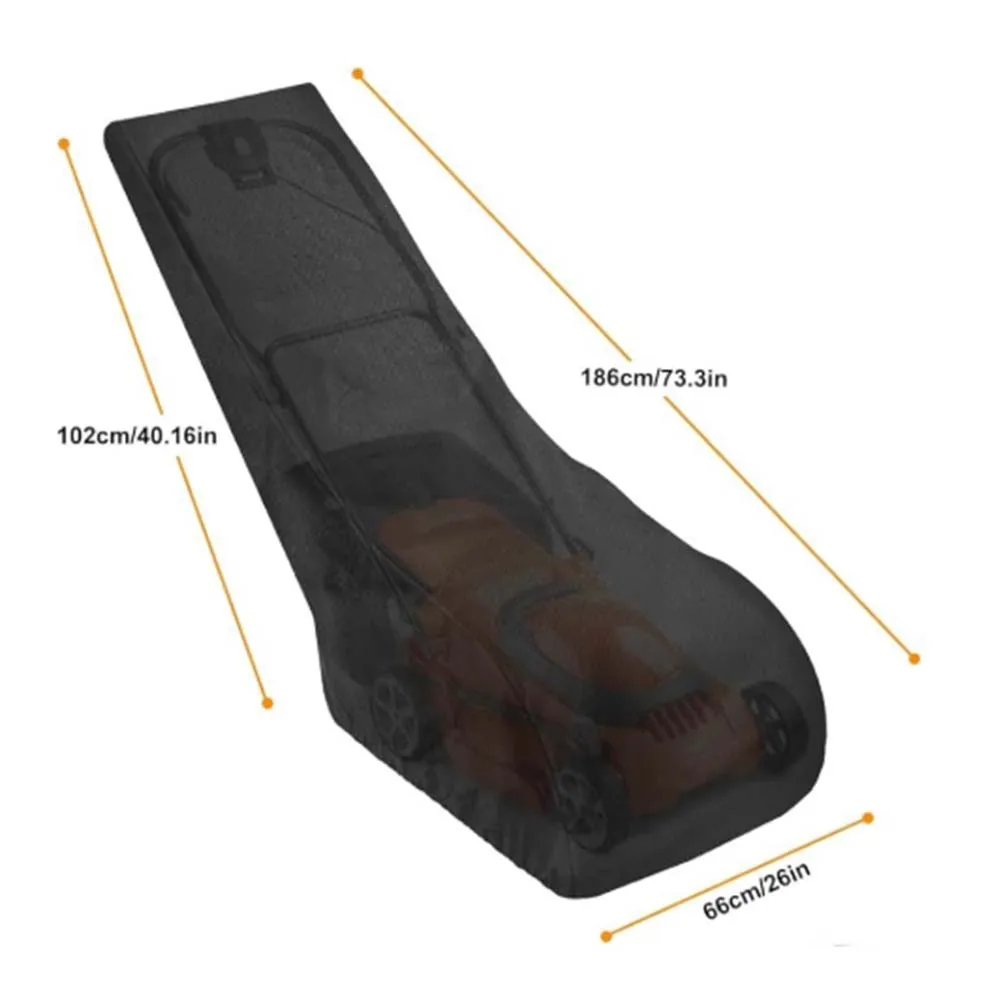 Oxford Cloth Lawn Mower Cover Waterproof, Sun-proof And Dust-proof, 186*102*66cm Gardening Tools Replacement Garden Power Tool