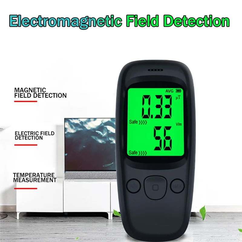 超強力電磁波放射線テスター、多機能ハンドヘルドデジタルLCD