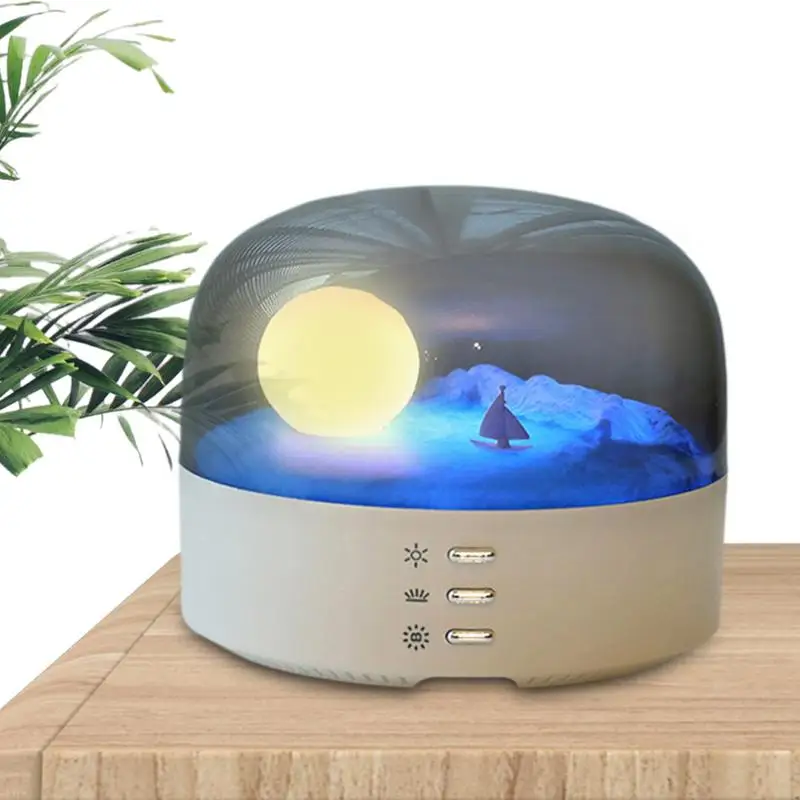 Lampe Lune Rechargeable pour Enfants, Veilleuse USB, Lampe de Table pour Table, Décor de Chambre à Coucher, Lampes Lune en Clip avec Trois Modes