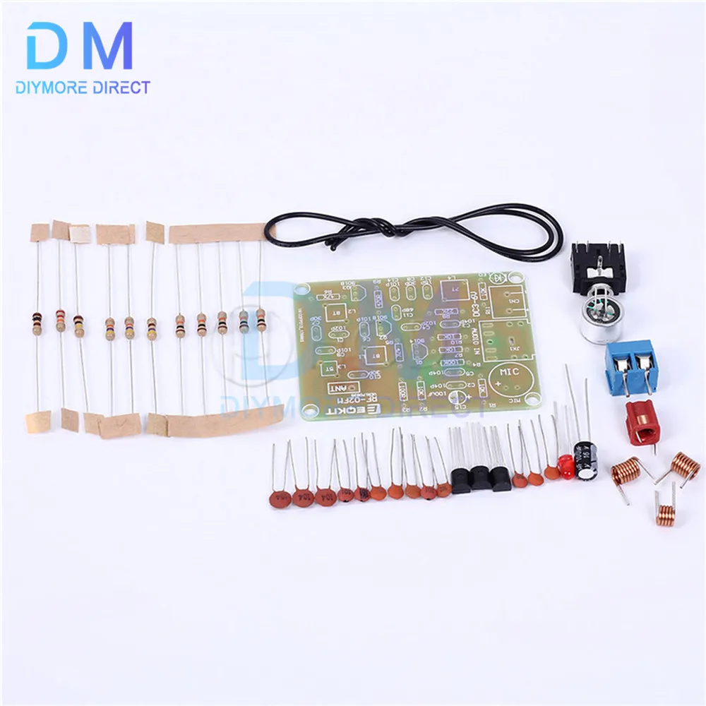 FM Wireless Transmitter Module DIY Kit 88-108MHz Electronic Frequency Microphone Stereo Radio Board Parts Adjustable DC 3V 6V