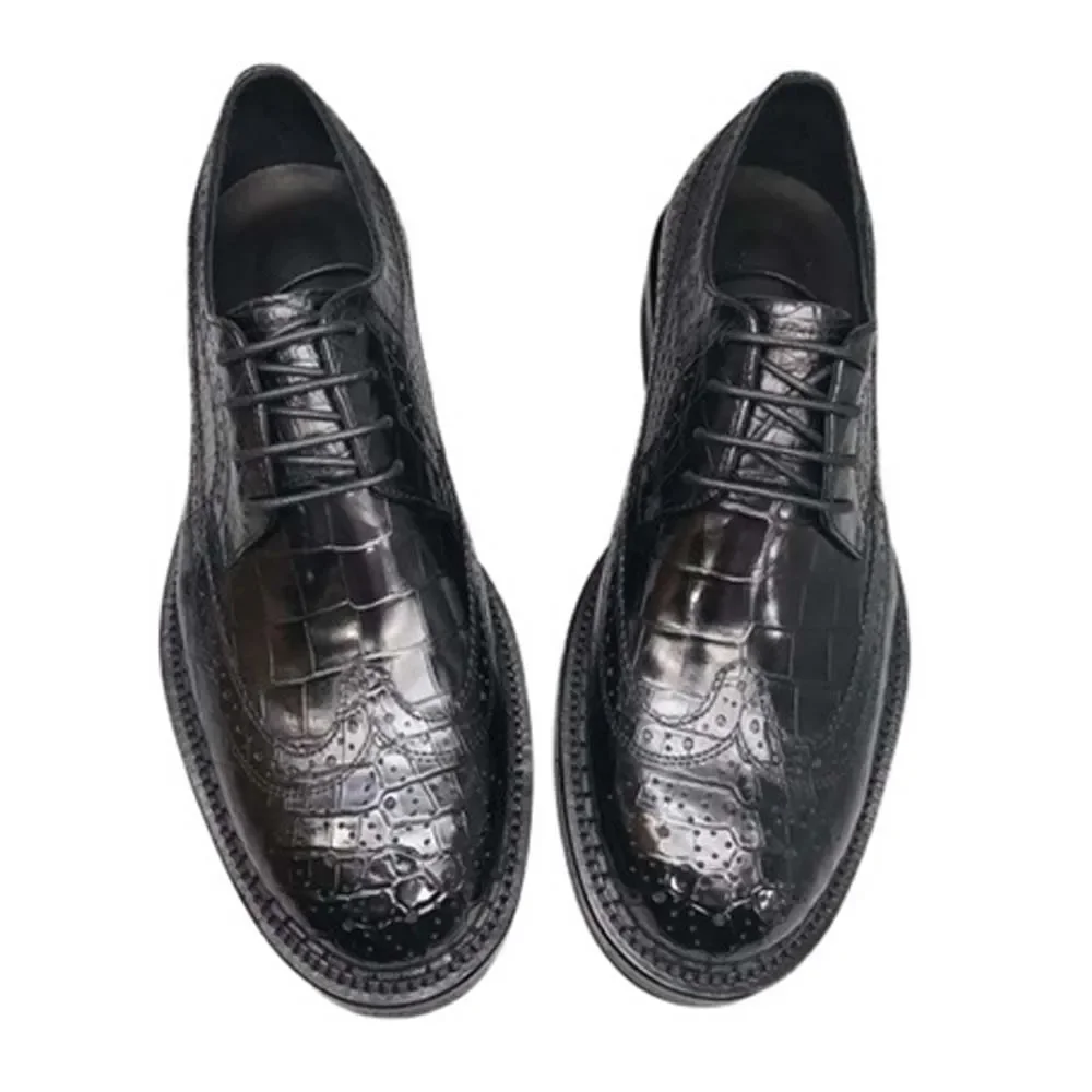 

leimanxiniu new arrival male formal shoes men crocodile leather shoes male crocodile shoes