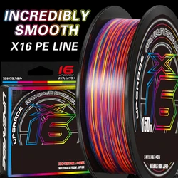 ZUKIBO Braided Fishing Line 16 Strands 1000M 500M 300M 100M Multifilament Line Carp Fishing PE Line Sea Fishing Braid Wire