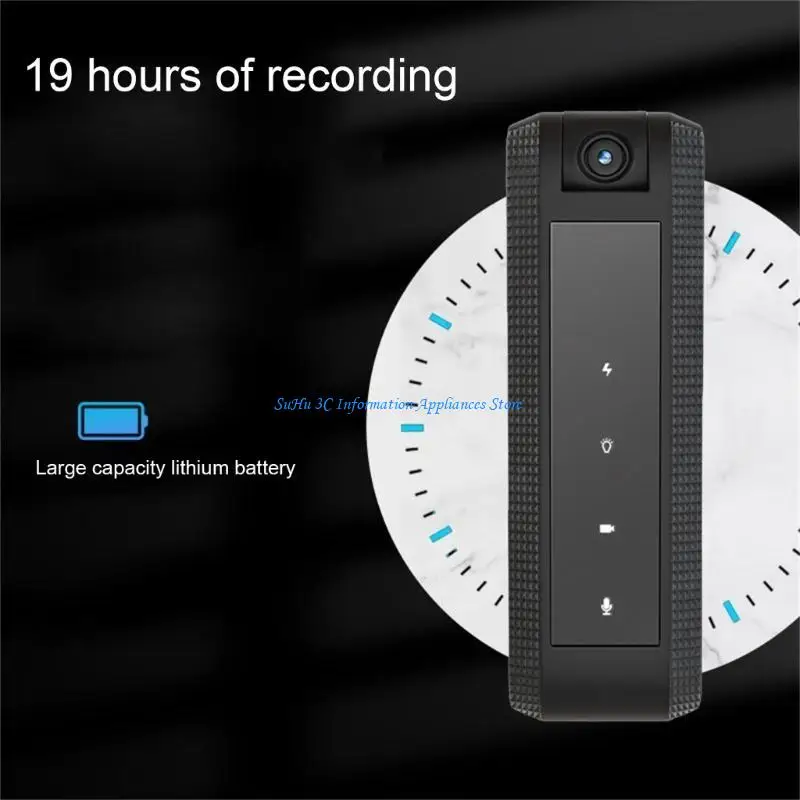 كاميرا صغيرة يمكن ارتداؤها بالجسم 1080P مسجل فيديو مع مشاهد ليلية كشف الحركة مع بطاقة 32 جيجابايت للاستخدام اليومي الرياضي #1