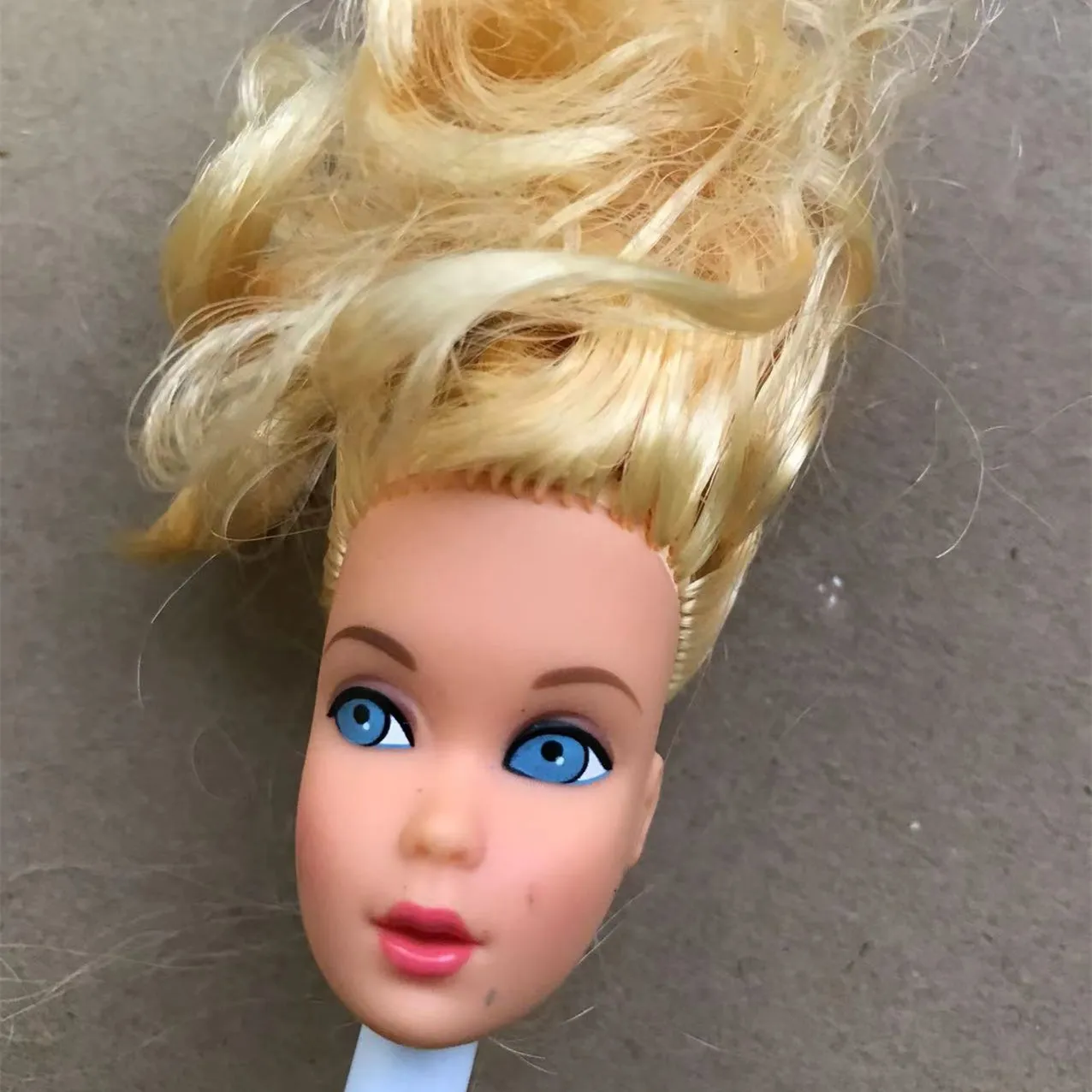 Rare Face Doll Head Colorful Soft Hair Doll Heads Quality Limited Collection Doll Parts Good Makeup Doll Parts DIY Accessories