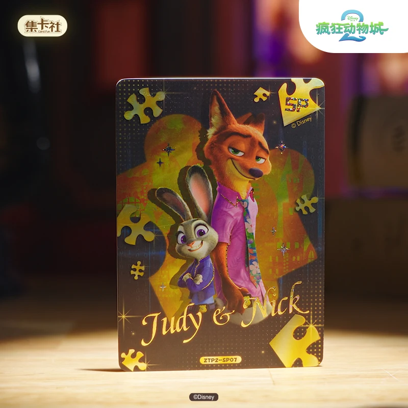 Card.Fun Disney Genuine Zootopia 2 Card Judith Nick·Wilde Animation Cartoon Game Collection Peripheral Children's Toys Gift