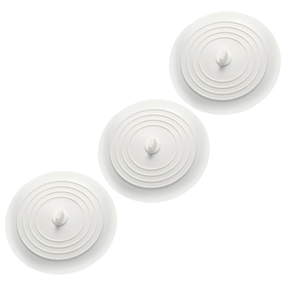 

3 Pcs Sink Stopper Cover Bathtub Drain Plug Silicone Tub Stopper Bathroom Kitchen Waterproof Leak Proof Easy