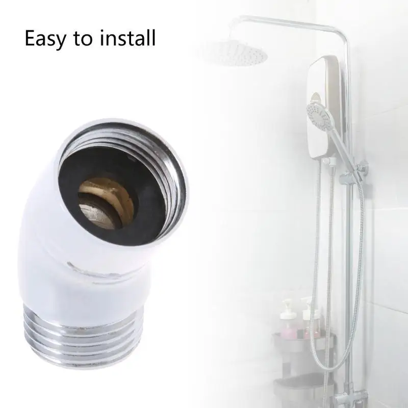 

581E Shower Head Elbow Adapter 135 Degree Head Arm Adjuster Handheld Shower Elbow Adapter Shower Accessory