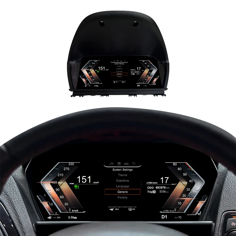

Smart Car Digital Instrument LCD Dashboard Speedometer for X1 X2 F48 F49 F39 E84 2006-2025 LINUX System Digital Cluster