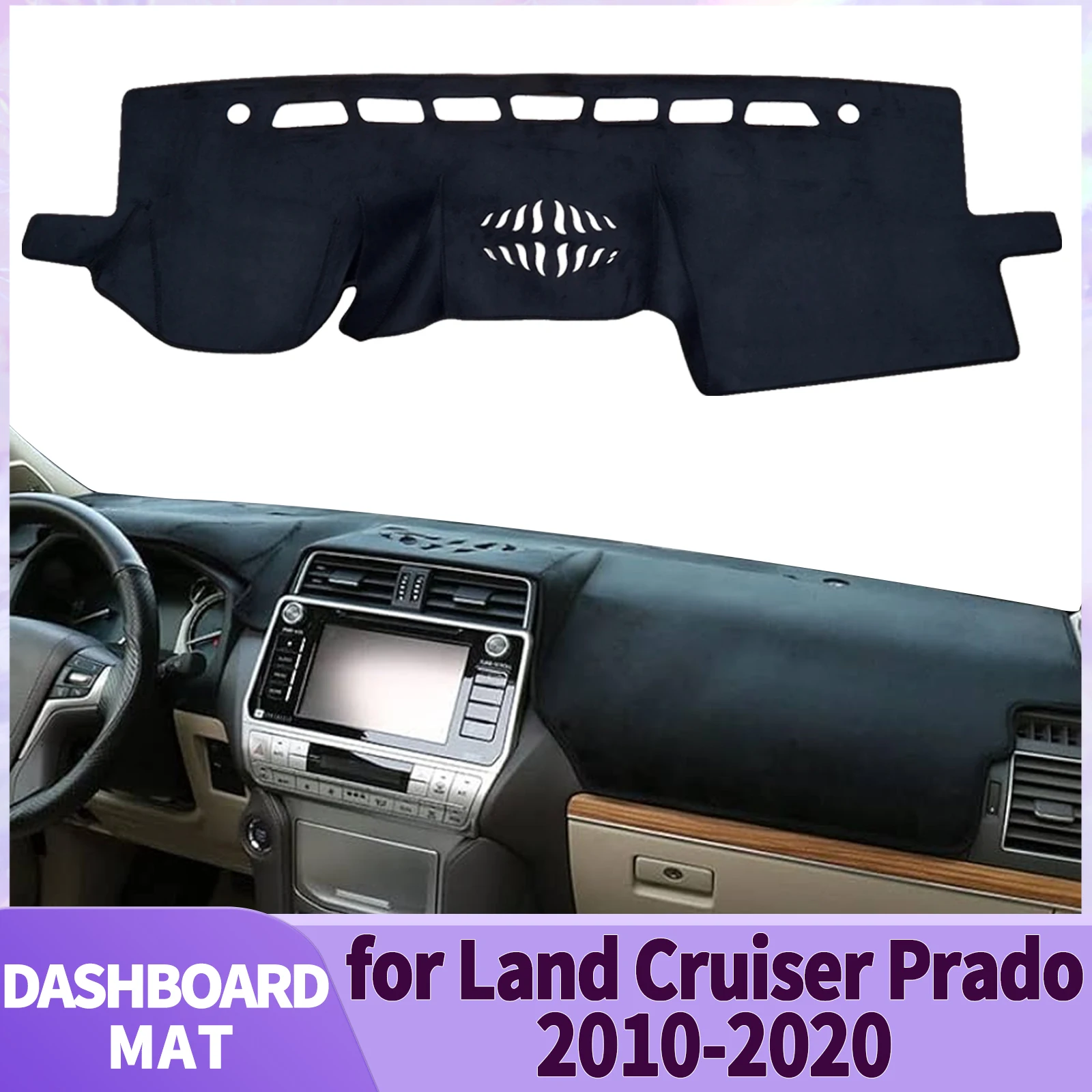 

fit for Toyota Land Cruiser Prado 2010-2020 150 J150 Accessories Dashmat Dashboard Cover Pad DashMat Sunshade Protective Carpet